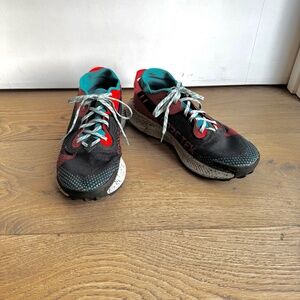 Nike Trail Pegasus GTX - Men's Trail Running Shoes- Black/Red/Teal (Size 9.5)